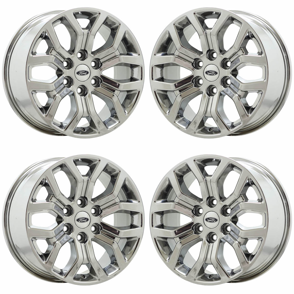 18" Ford F150 Truck Bright Chrome wheels rims Factory OEM set 4 10342 EXCHANGE